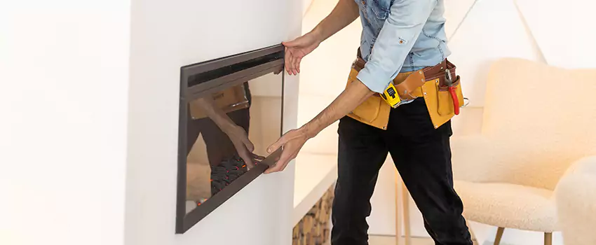 Metal Fireplace Installation in Northbrook, Illinois