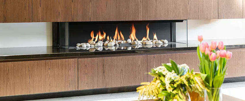 Double-height Fireplace Design Refurbishment in Northbrook, Illinois