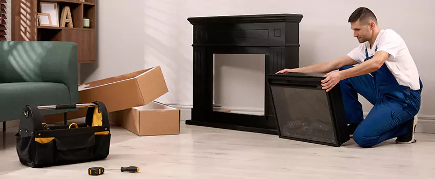 Old Rusted Metal Fireplace Repair And Replacement in Northbrook, IL