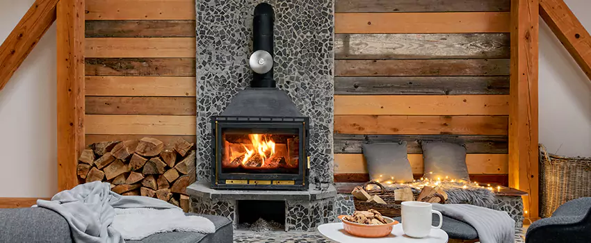 Thelin Hearth Products Direct Vent Gas Stove Fireplace Inspection in Northbrook, Illinois